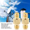Baxnore 2 Pack SMA Female to Female Coaxial Adapter, Metal Switch Connector, No Welding Required, for Wireless CCTV & Telecom Systems view 2