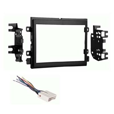 Double DIN Car Stereo Install Kit Compatible with Ford Five Hundred for 2005, 2006, & 2007 - No Factory Amplifer