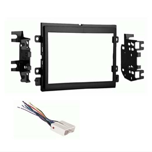 Double DIN Car Stereo Install Kit Compatible with Ford Five Hundred for 2005, 2006, & 2007 - No Factory Amplifer