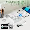 PRT Mini Sticker Printer, Portable Thermal Printer with 1 Roll Sticker Paper, Inkless Sticker Maker, Bluetooth Label Printer for Study Notes,Lists,Pictures, Printers for Home Use, Square Gray view 3