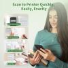 PRT Mini Sticker Printer, Portable Thermal Printer with 1 Roll Sticker Paper, Inkless Sticker Maker, Bluetooth Label Printer for Study Notes,Lists,Pictures, Printers for Home Use, Square Gray view 4