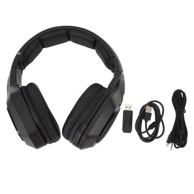 2.4G Gaming Headset with Multifunctional Controls Dual Mode Design Super Low Latency for Laptops Switch (Black)