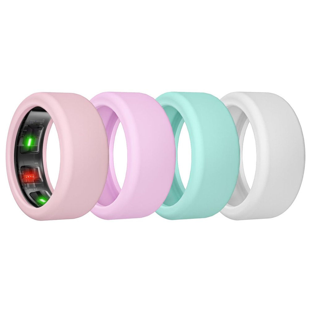 4/6 Pack Ring Cover for RingConn Gen 2/1, Elastic Silicone Ring Protector for RingConn Gen 2 Air Working Out Accessories Men Women