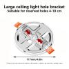 WEISUYUUS Solid Ceiling Mount Holder for Home Surveillances Cameras Stand for Reserved Hole of 4-10cm or 4-7cm Camera Holder view 3