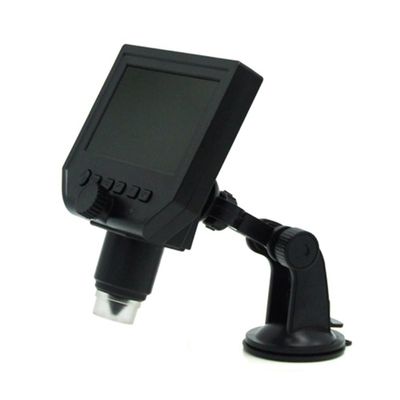 JOEBO Microscope Kit 1 Pc Portable 8 LED Magnifier Electronic 1~600x Electron Microscope 1080P LCD Digital Screen Microscope Lens Adapters(Plastic Bracket)