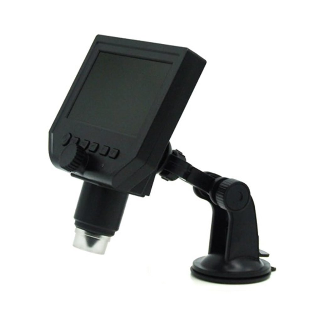 JOEBO Microscope Kit 1 Pc Portable 8 LED Magnifier Electronic 1~600x Electron Microscope 1080P LCD Digital Screen Microscope Lens Adapters(Plastic Bracket)