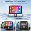 2G+64G Android 13 Car Stereo for Honda CRV 2002-2006 with Wireless Carplay Android Auto, 9 Inch Touch Screen Radio Support GPS/WiFi/Bluetooth/FM/SWC/Backup Camera view 2