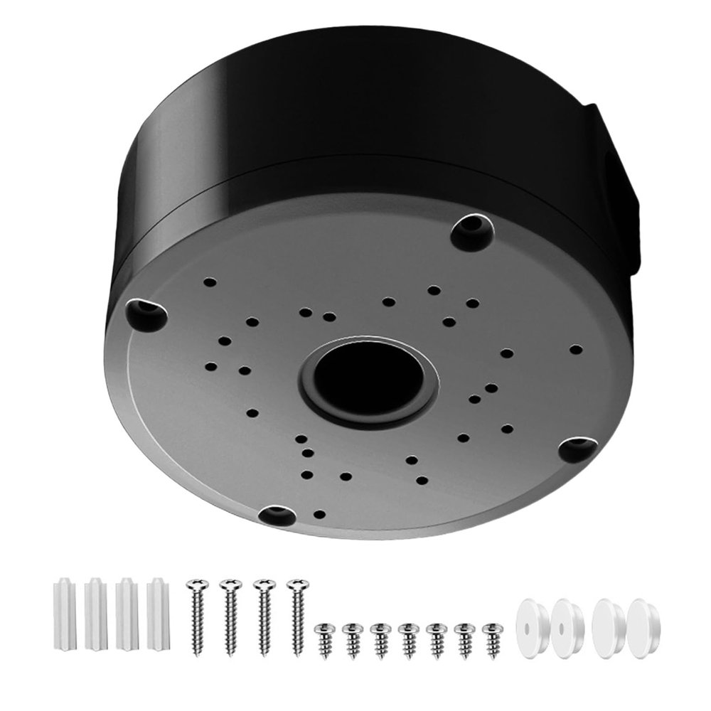 Weatherproof Junction Box for Dome Camera with Concealed Wiring Feature Secure Camera Housing Camera Bracket