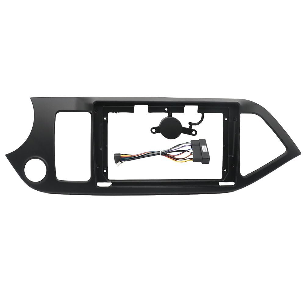 QIDALASER 9 Inch Car 2 Din Head Unit Panel Naviagtion Frame for Kia Picanto/Morning 2011+ GPS MP5 Android Player (LHD with Cable)