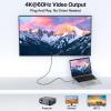 USB C Laptop Docking Station Stand, USB C Hub 7 in 1 Multiport Adapter with 4K HDMI, Gigabit Ethernet, USB A 3.0, PD 100W Charge, Universal Docking Stations for MacBook Pro/Air/Dell/HP/Surface/Lenovo view 4