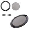 2pcs 4"/5"/6.5"/8"/10" Speaker Repair Kit, Speaker Net Cover Decorative Circle Woofer Guard Protector Cover Car Home Mesh Enclosure Speakers Plastic Frame Metal Iron Wire grilles Screws (8") view 1