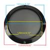 2pcs 4"/5"/6.5"/8"/10" Speaker Repair Kit, Speaker Net Cover Decorative Circle Woofer Guard Protector Cover Car Home Mesh Enclosure Speakers Plastic Frame Metal Iron Wire grilles Screws (5") view 2