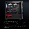 XLTFUC Mid-Tower Gaming Case ATX Micro-ATX, Desktop Computer Case, Dual Tempered Glass Panel Vertical GPU Bracket Supports Water Cooling(Black) view 3