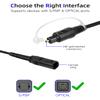 GELRHONR Digital Optical Audio Splitter, 1 Male Input 2 Female Output Toslink Digital Fiber Optic Audio Splitter for TV, DVD, HDTV, Home Theater, Sound Bar, Amplifier (0.3M Female) view 4