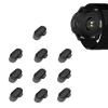 10 Pack Charger Port Protector for Garmin Approach S44/S50,BOVUGAC TPU Dust Plug Anti-dust Plugs Compatible for Garmin Approach S44/S50-Clear Black view 1