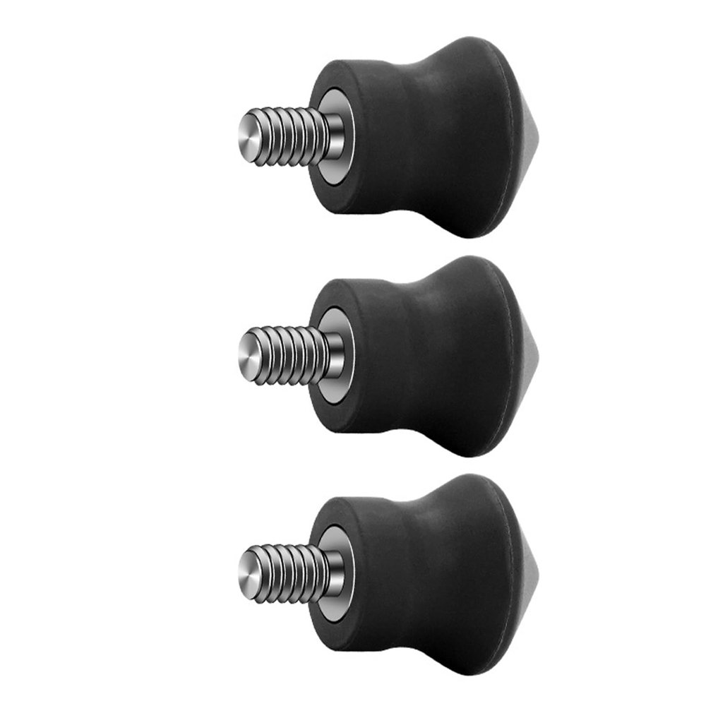 WEISUYUUS 3pieces Antislip 1/4inch Screw Tripod Monopod Rubber Foot Pad Feet Spikes for Camera Tripod Adapter Photography Accessories