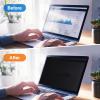 Strong Magnetic Privacy Screen Compatible with MacBook Air 15 Inch 2023-2025,M2, M3, M4, Upgraded Removable Screen Protector Mac Air 15 inch Laptop Screen Filter Shield Anti BlueLight Glare Anti Spy view 3