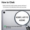 Strong Magnetic Privacy Screen Compatible with MacBook Air 13.6/13 Inch 2022-2025 M2 M3 M4, Removable Mac Air Screen Protector A2681, A3113, A3240 Screen Filter Shield Anti Glare Anti Blue Light view 3