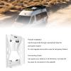 Flat Mini Dish Car Mount with Surrounding Guard, Quick Release Bracket, Alloy Steel Bracket for Mini Dish view 3