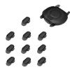10 Pack Charger Port Protector for Garmin Instinct 3 40MM/45MM/50MM,BOVUGAC TPU Dust Plug Anti-dust Plugs Compatible for Garmin Instinct E-Clear Black view 1