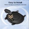 10 Pack Charger Port Protector for Garmin Instinct 3 40MM/45MM/50MM,BOVUGAC TPU Dust Plug Anti-dust Plugs Compatible for Garmin Instinct E-Clear Black view 4