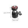 LIFKICH Aluminum Alloy Mini Tripod Head Ball Mount Quick Release Camera Light Adapter view 2