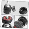 LIFKICH Aluminum Alloy Mini Tripod Head Ball Mount Quick Release Camera Light Adapter view 4