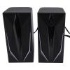 ASHATA 1 Pair Speaker for Laptop, 3W Computer Speakers for Laptop PC, RGB Lighting, USB 3.5mm Interface, 160Hz to 20KHz Frequency Response, Plug and Play
