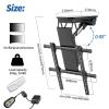 Electric TV Ceiling Mount, Electric Folding Ceiling TV Mount with Dual Remote Control, Suitable for Most Flat/Sloping Roofs, Suitable for Hole Spacing Within 600 X 600 Mm,50''-90'' view 4
