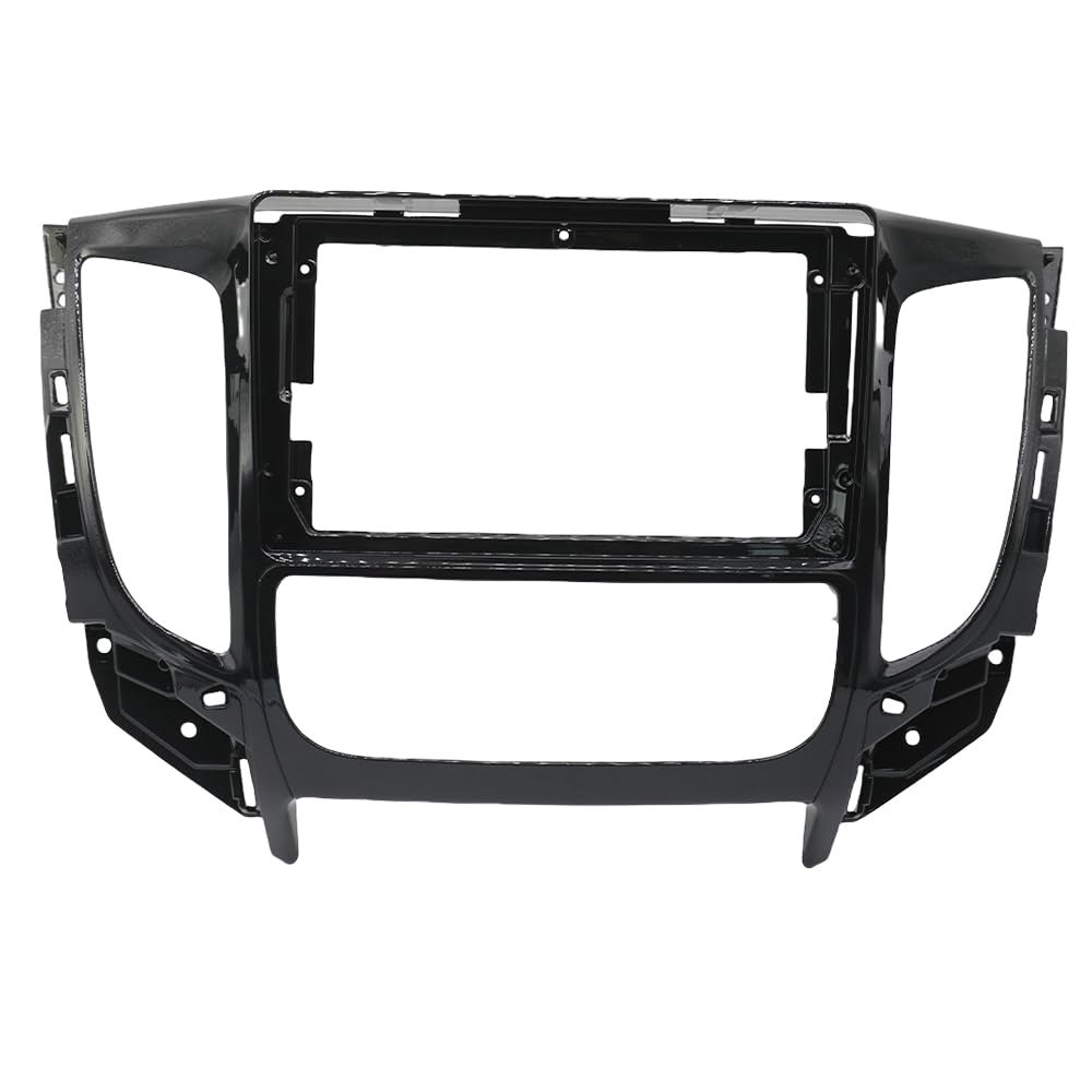 QIDALASER 9 Inch Car Frame Fascia for Mitsubishi Triton L200 2015-2019 Adapter Android Radio Audio Dash Fitting Panel Kit (at Frame)