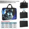 WZYWHJ 15.6 inch wolf under moon Prints Laptop Bag - with Soft Interior, Multiple Pockets - Ideal for Men, Travel and Business view 3