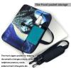 WZYWHJ 15.6 inch wolf under moon Prints Laptop Bag - with Soft Interior, Multiple Pockets - Ideal for Men, Travel and Business view 4