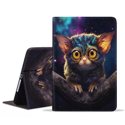 BXIKEOPIU Case for Samsung Galaxy Tab S6 Lite 10.4 Inch 2022/2020 (SM-P610/P613/P615/P619), Slim PU Leather Stand Folio Cover with Auto Wake Sleep, Tarsier