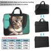 WZYWHJ 13 inch A curious cat Prints Laptop Bag - with Soft Interior, Multiple Pockets - Ideal for Men, Travel and Business view 3