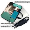 WZYWHJ 13 inch A curious cat Prints Laptop Bag - with Soft Interior, Multiple Pockets - Ideal for Men, Travel and Business view 4