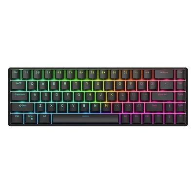 APOJHGF Raven68 Wired Mechanical Keyboard with Magnetic Switch 8k Quick Trigger Compatible with PC Gamer Accessories(Black-RGB)