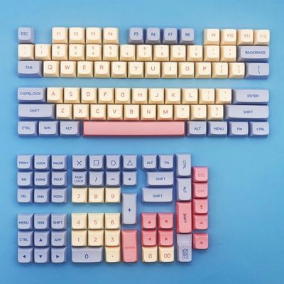 APOJHGF Kawaii Marshmallow Keycaps 132 XDA PBT Dye Sublimation Mechanical Keyboard Covers Compatible with Most Mechanical Keyboards