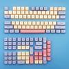 APOJHGF Kawaii Marshmallow Keycaps 132 XDA PBT Dye Sublimation Mechanical Keyboard Covers Compatible with Most Mechanical Keyboards view 1