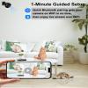 LuminiCam Indoor Camera Wireless 1080P Wi-Fi Camera for Home Security Pet Monitoring, Motion Detection & Night Vision Nanny Cam Pet Cameras,SD & Cloud Storage view 2