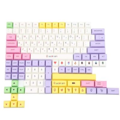 APOJHGF 135 XDA PBT Dye Sublimation Keycap Set Compatible with Mechanical Keyboards Using MX Style Switches from Various Brands(BQL-135 Korean)