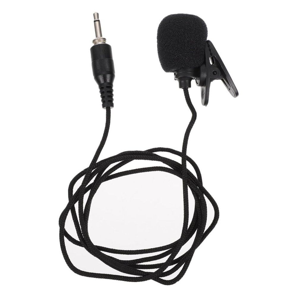 BESTonZON Lavalier Microphone Clip Mic for Smartphones Laptops Audio Recording for Interviews Video Portable Easy to Use for Meetings