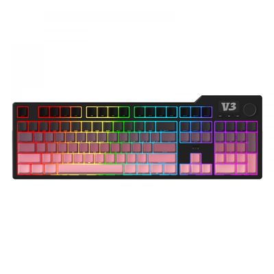 APOJHGF Custom Mechanical Keyboard with Gasket Structure Hot-Swappable Full-Key 104 PBT Keycaps Compatible with Various Setups