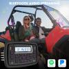 Bluetooth Golf Cart Stereo Receiver: DOVOX 12V Weatherproof Heavy-Duty Powersports Marine Radio for UTV ATV - AM FM USB AUX 200W Amp Subwoofer Output view 3