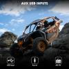 Bluetooth Golf Cart Stereo Receiver: DOVOX 12V Weatherproof Heavy-Duty Powersports Marine Radio for UTV ATV - AM FM USB AUX 200W Amp Subwoofer Output view 4
