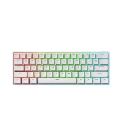 APOJHGF Mchose Ace 60 Pro 68 Magnetic Switch Hot Swappable RGB Mechanical Keyboard Customizable Keyboard Compatible with PC Gamers Accessories(Pro White KTEK)