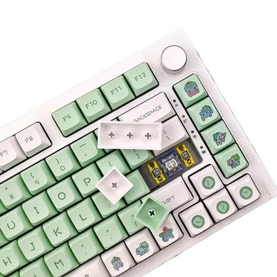 APOJHGF 135 Frog Design Keycap PBT Thermal Sublimation XDA Profile Compatible with 64 68 87 98 96 104 Mechanical Keyboards