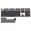 APOJHGF Custom PBT Dye Sublimation Keycaps in Dark Walnut Wood Theme Compatible with 61 87 104 Mechanical Keyboards Compatible with MX Switches 130(Dark Wood) view 1