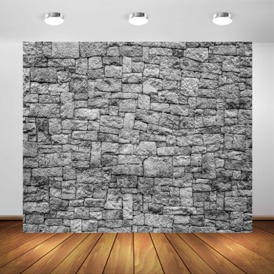 BELECO 15x8ft Fabric Dark Brick Stone Wall Backdrop Gray Rock Stones Texture Old Wall Background Medieval Castle Wall Party Decorations Banner Knight Party Supplies Photoshoot Props