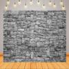 BELECO 15x8ft Fabric Dark Brick Stone Wall Backdrop Gray Rock Stones Texture Old Wall Background Medieval Castle Wall Party Decorations Banner Knight Party Supplies Photoshoot Props view 2