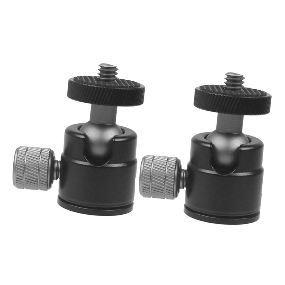 Homoyoyo 2pcs Aluminium Alloy Tripod Rotating Mount for Cameras Projectors and Monopods Stable and Angle for Versatile Use
